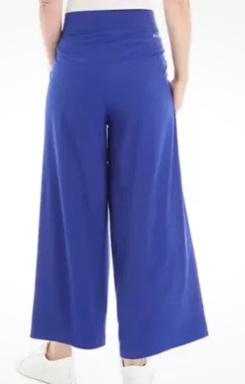 Columbia Women's Solid Anytime Wide-Leg Pants, Dark Sapphire, S