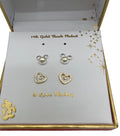 Disney 14k Gold Flash Plated I Love Mickey Set Of 2