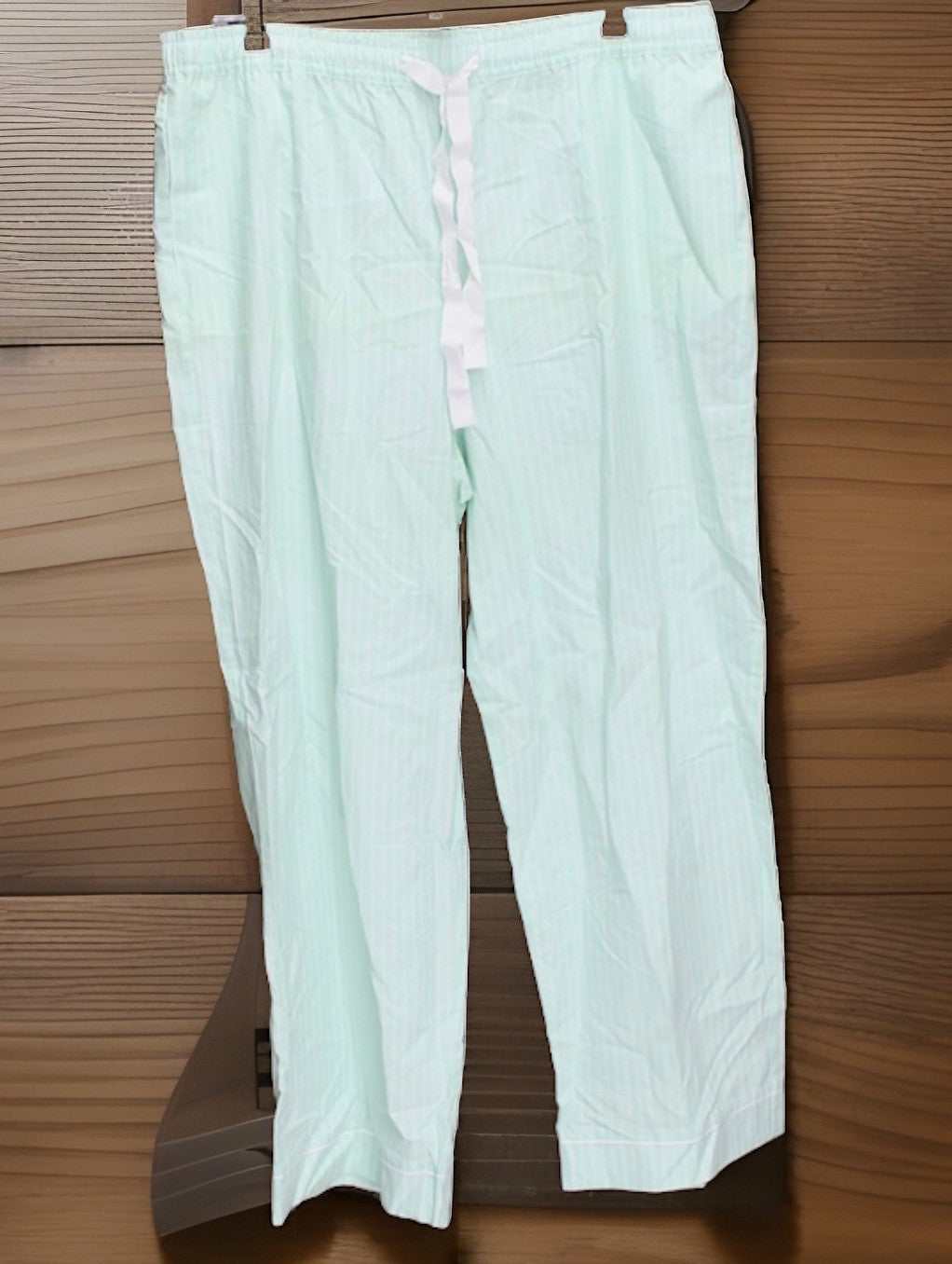 State of Day Women's Printed Poplin Pajama Pants - Tea Green Size XXLarge