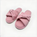 CHARTER CLUB terry bow open toe womens slide slippers Memory Foam Size 9-10 PINK
