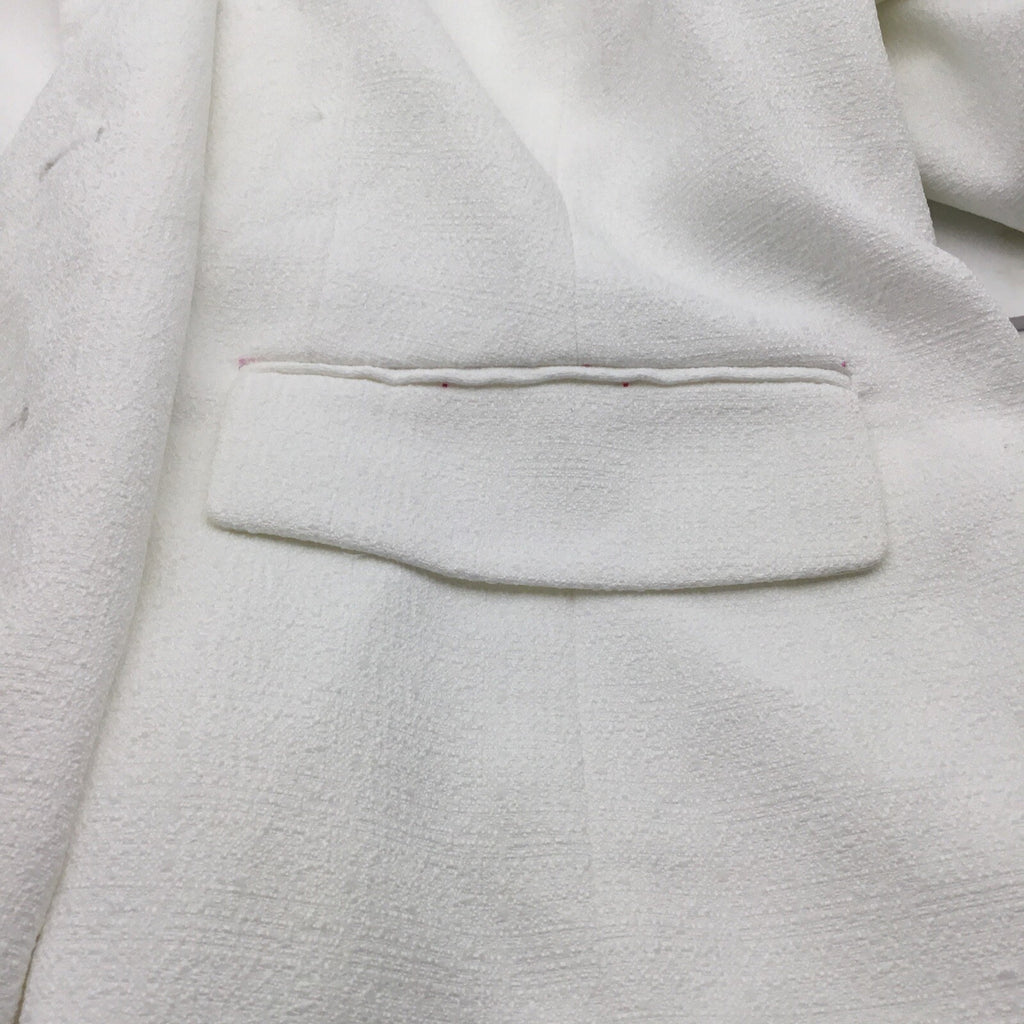 Plus Womens Office Career Suit Jacket White 18W