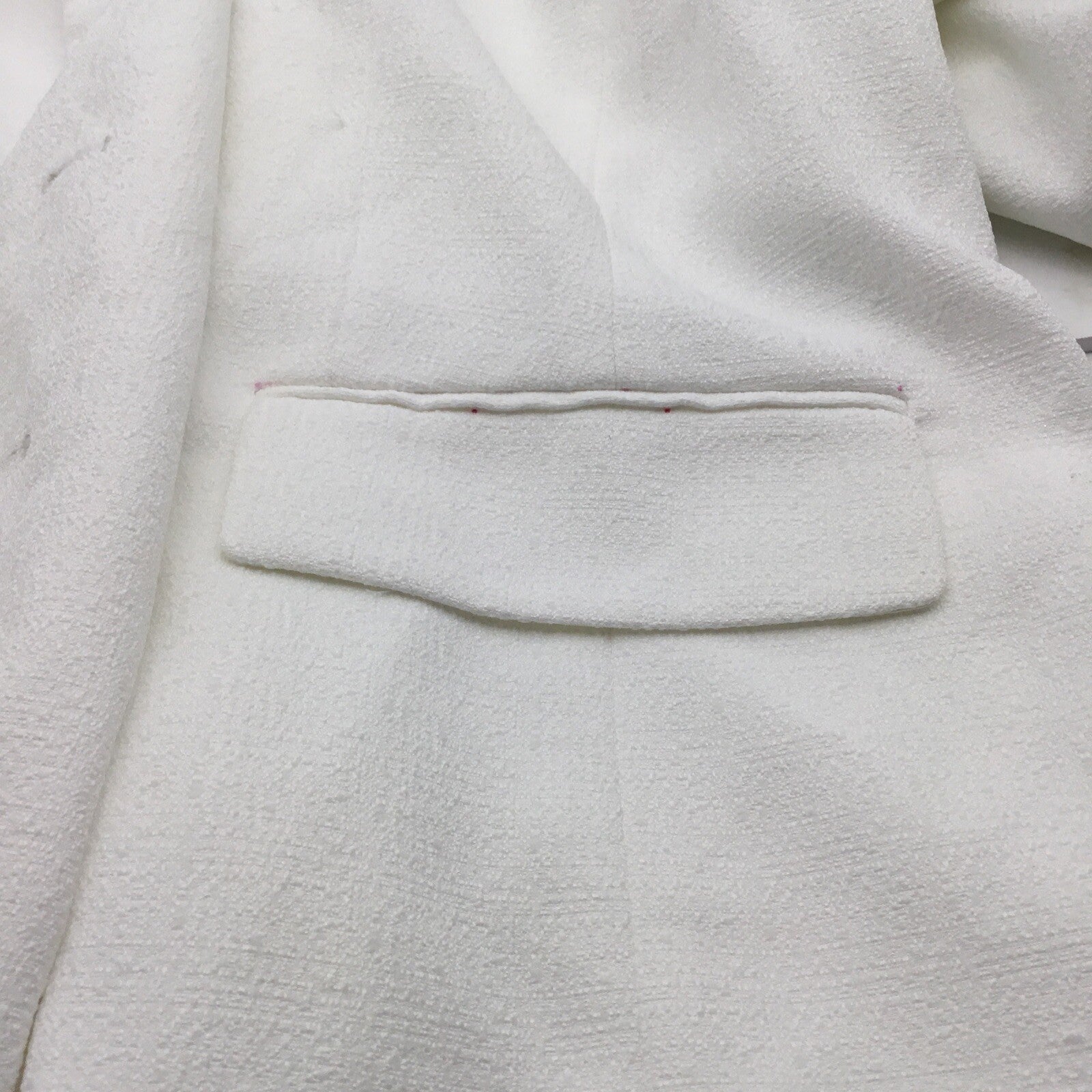 Plus Womens Office Career Suit Jacket White 18W