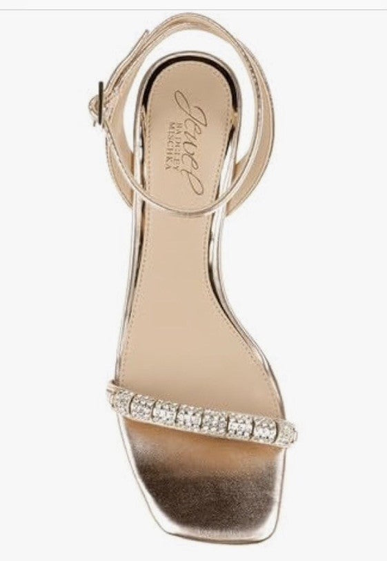 Jewel Badgley Mischka Charisma Kitten Heel Rose Gold 7