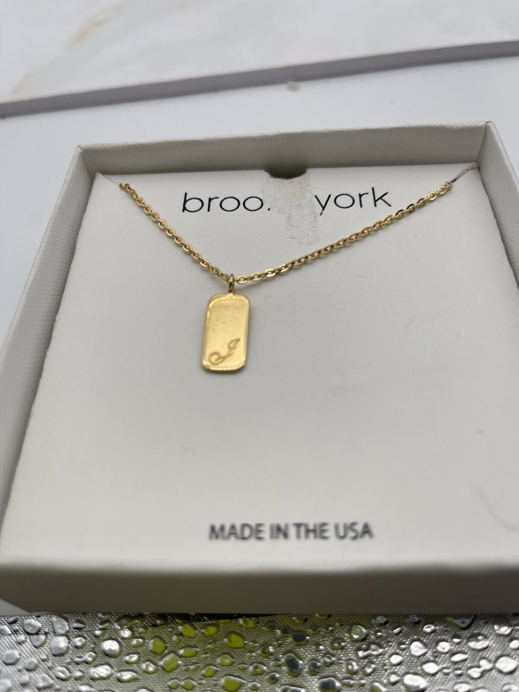 Brook & York Women’s Sloan Initial Pendant Necklace Letter J