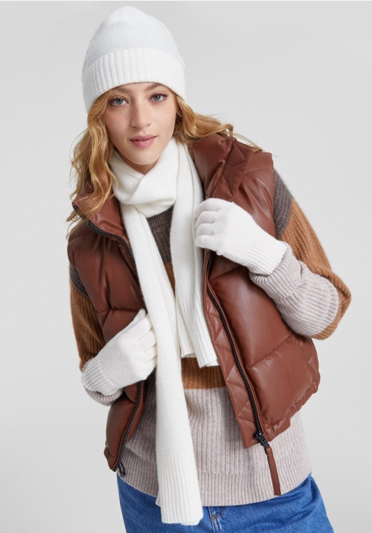 Charter Club Cashmere Hat, Gloves & Scarf Boxed Gift Set, Vanilla Ice