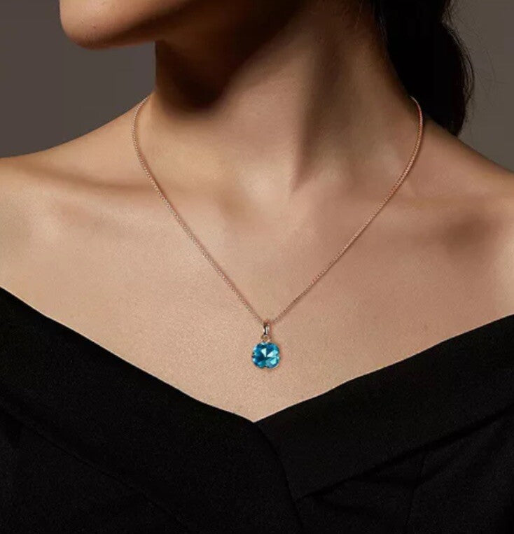 Unwritten Women’s Mix Multi-Color Glass Mix and Match Pendant Necklace Set