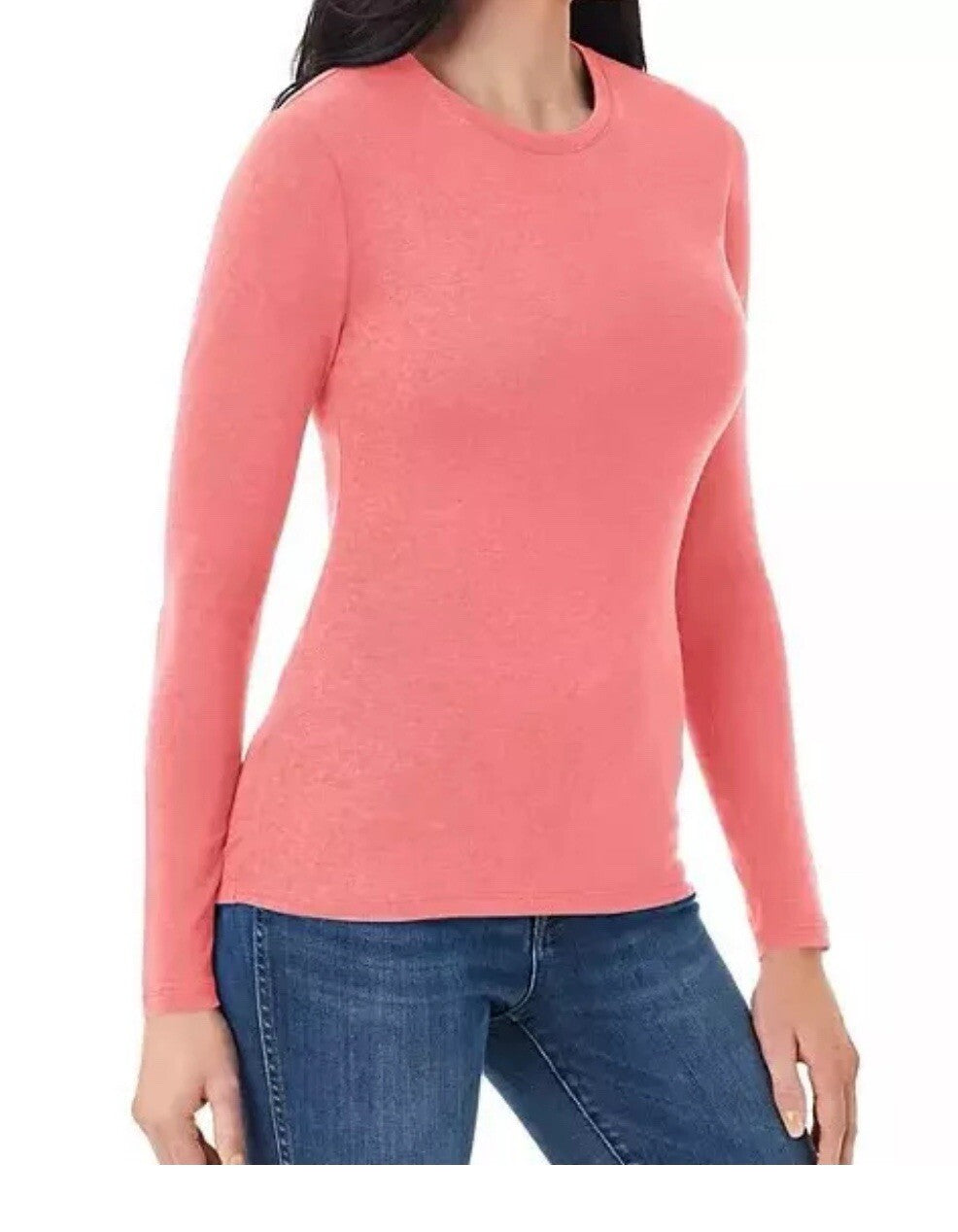 Member's Mark Women's Long Sleeve Soft Essential Crewneck Tee Size M