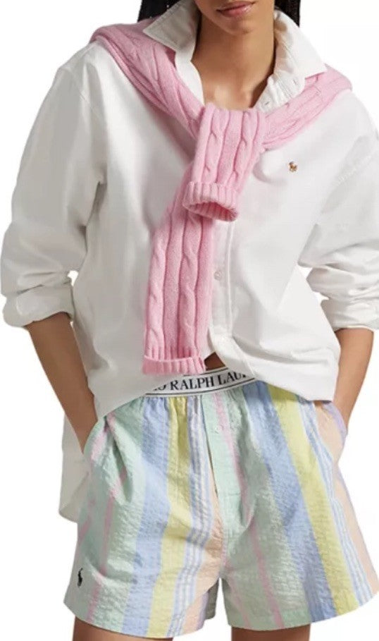 Polo Ralph Lauren Striped Seersucker Boxer Shorts M 