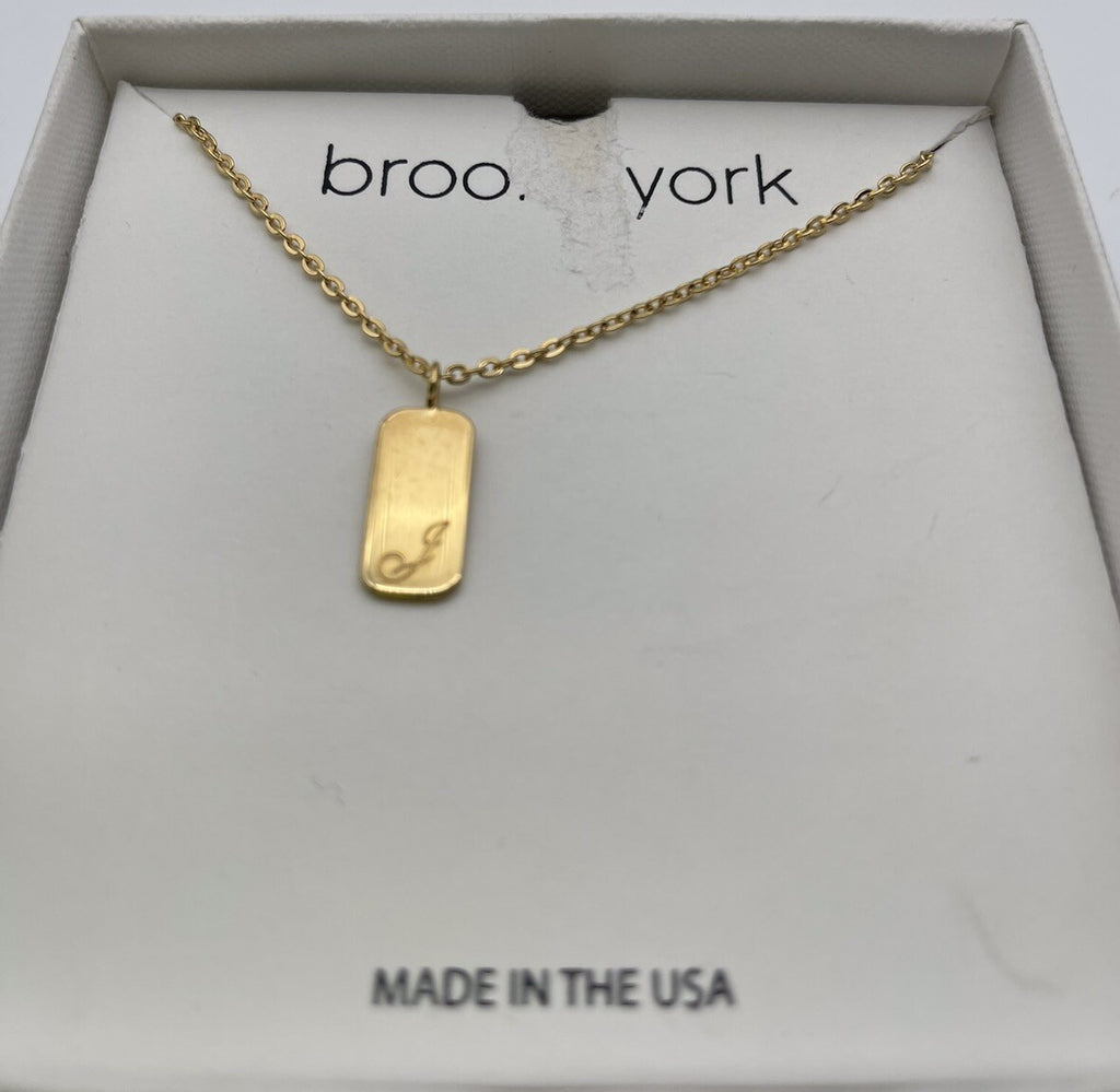 Brook & York Women’s Sloan Initial Pendant Necklace Letter J