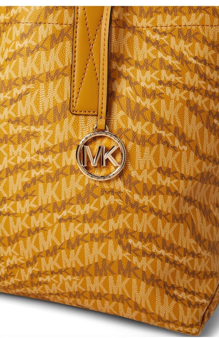 NWT Michael Kors Michael Bag MK Logo Marigold Large Tote $298