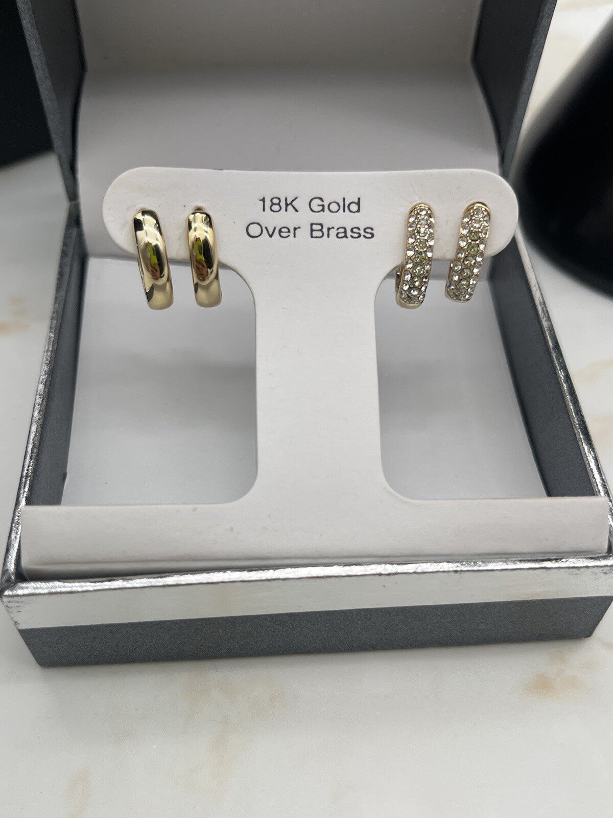 And Now This 18k Gold Over Brass Earrings 