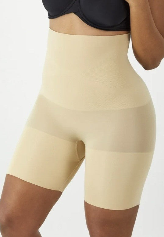 Maidenform Women's Ultra Tummy-Control Seamless High Waist Latte Lift M