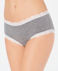 Jenni Women’s Lace Trim Hipster Underwear Pewter Hthr XXXL