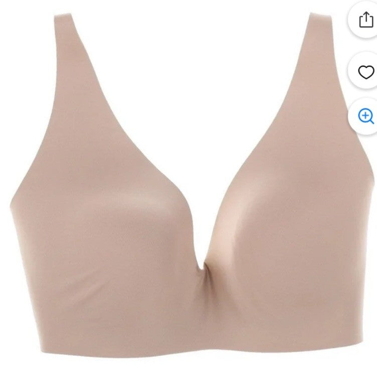 GAP GapBody Women's Everyday Essentials Wireless Bra Beige 36DD