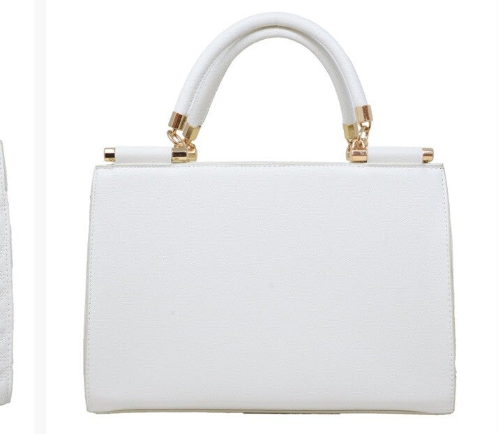 Bebe Alex Quilted Satchel Bag With Car Holder $129