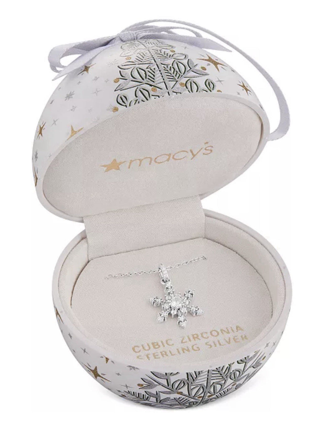 Giani BerniniCubic Zirconia Snowflake 18" Pendant Necklace in Sterling Silver