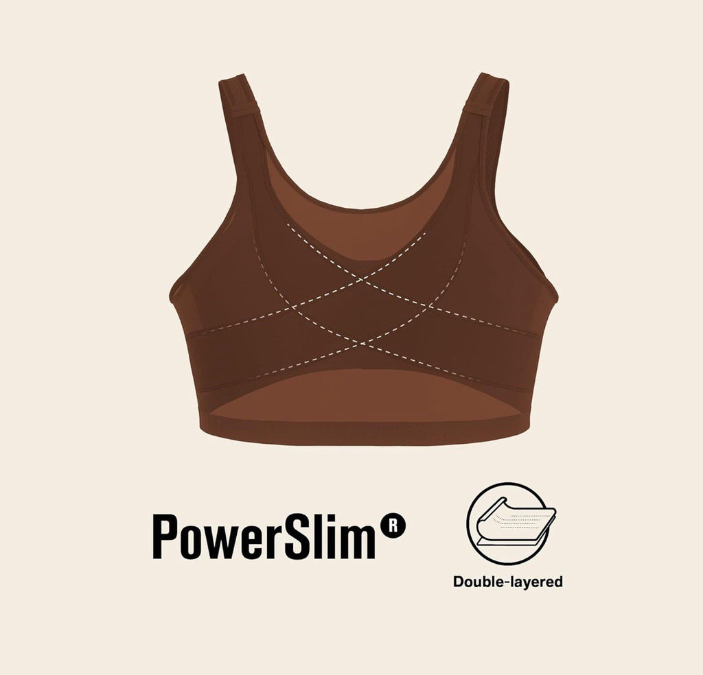 Leonisa Front Closure Posture Corrector Bra - Full Coverage Bras, Brown,38C