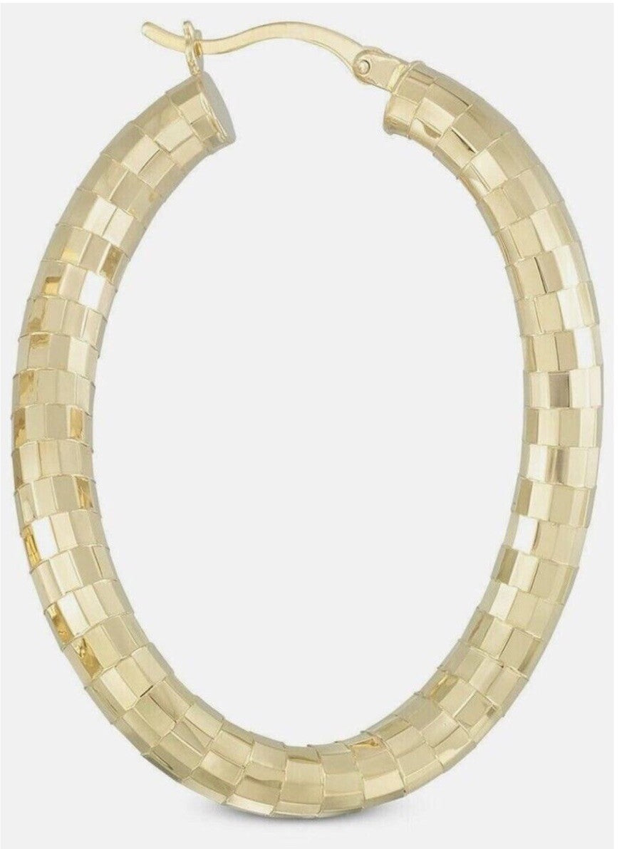 Simone I. Smith Textured Twist Hoop Earrings in 18k Gold over Sterling Silver