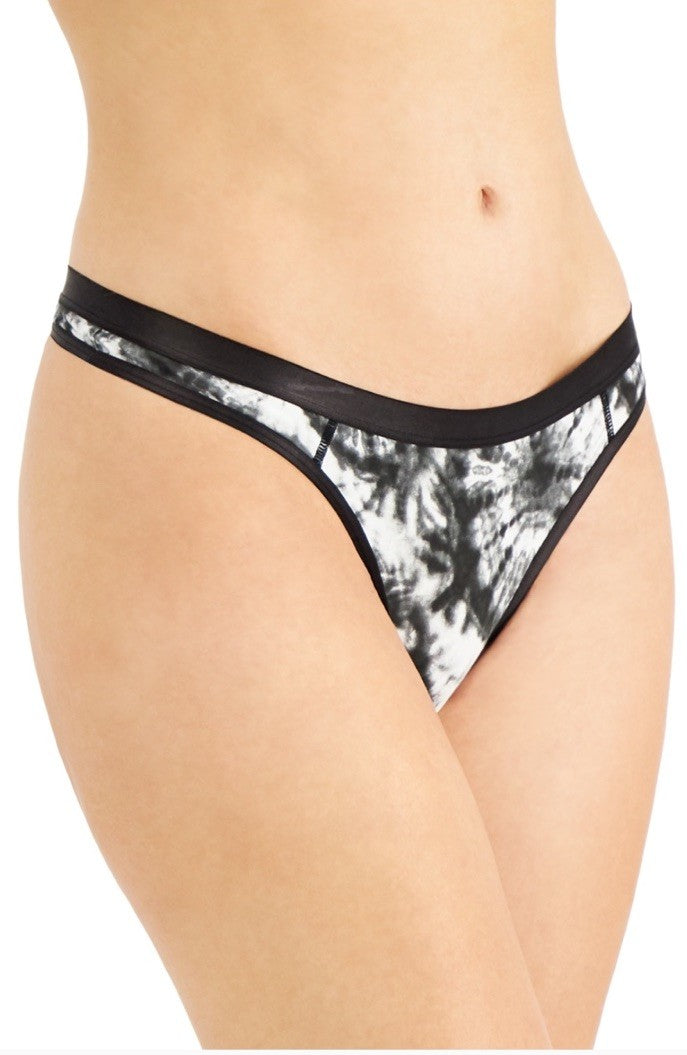 JENNI Women's Thong, TieDye Black, Small