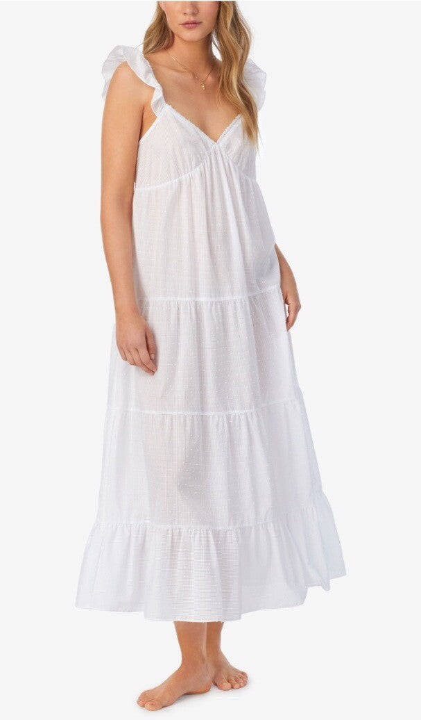 Eileen West Women's Long Sleeve Ballet Nightgown White Small 
