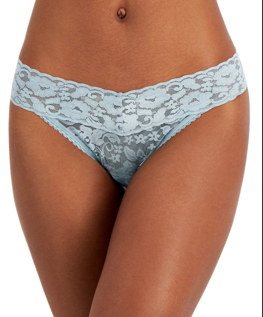 INC International Concepts Lace Thong Underwear Blue Amazonite XL