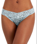 INC International Concepts Lace Thong Underwear Blue Amazonite XL