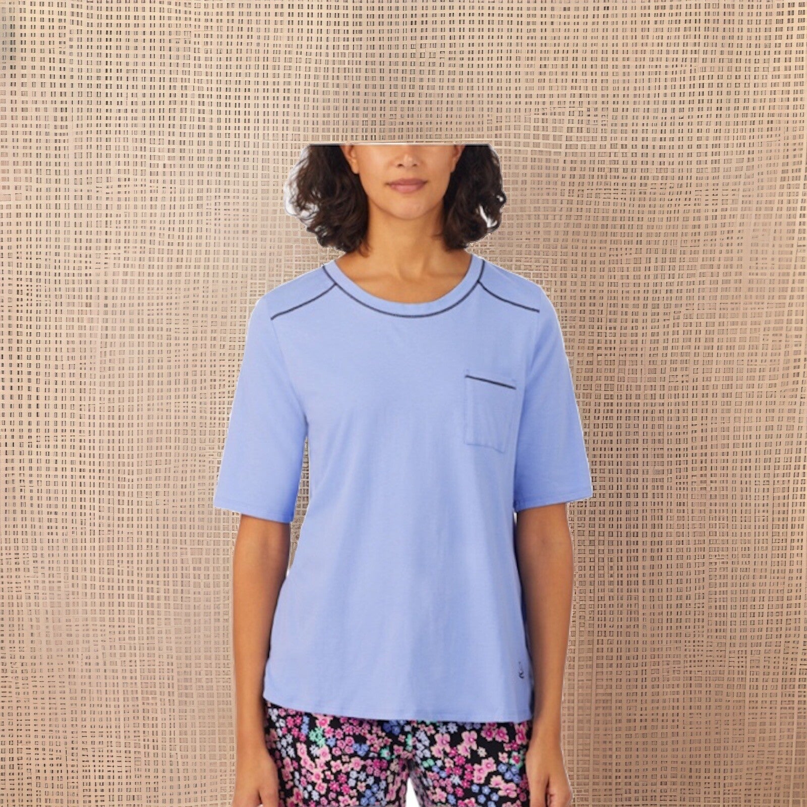 Cuddl Duds Women's 1Pc. Printed Cropped Top Only