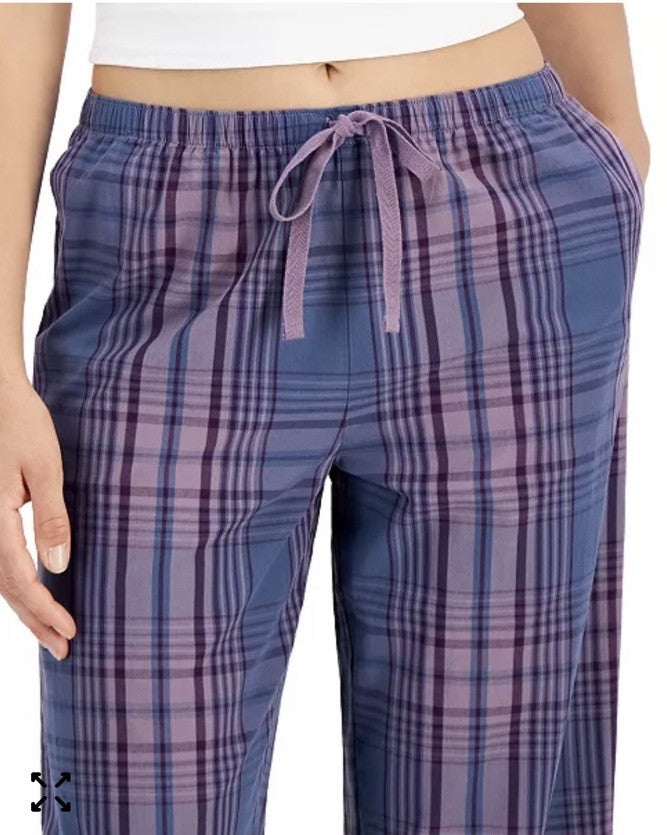 Charter Club Women's Woven Cotton Capri Pajama Pants  XS