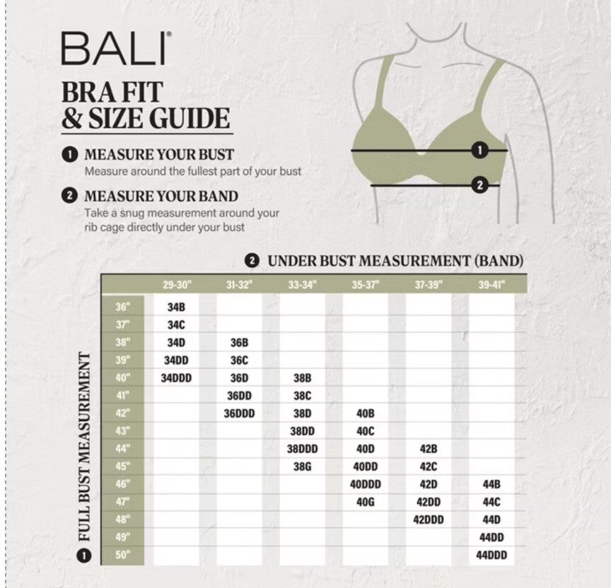 Bali Women's Lace Desire 2-Ply Underwire Bra 6543 Sand Color 36D