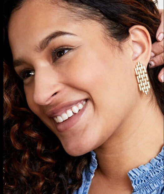 On 34th Chain Link Statement Drop Earrings