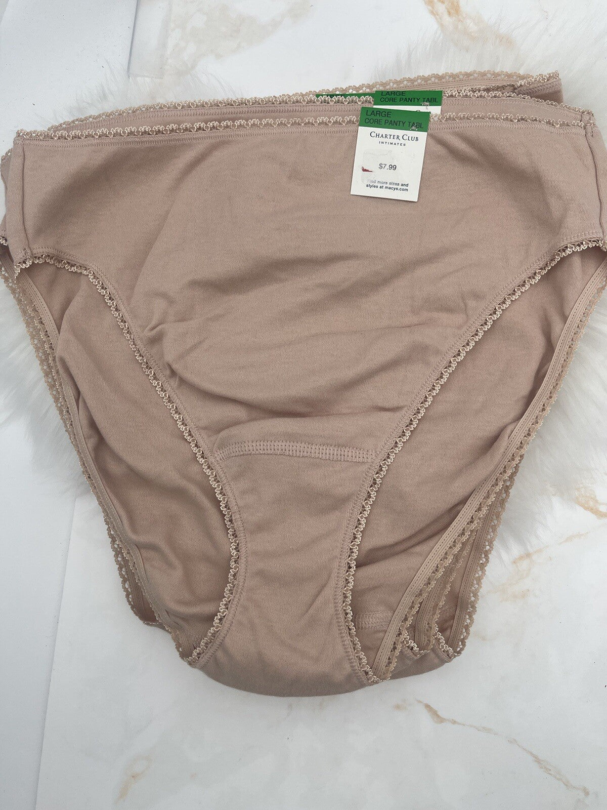 Charter Club Large Core Panty Tabl Nude Color