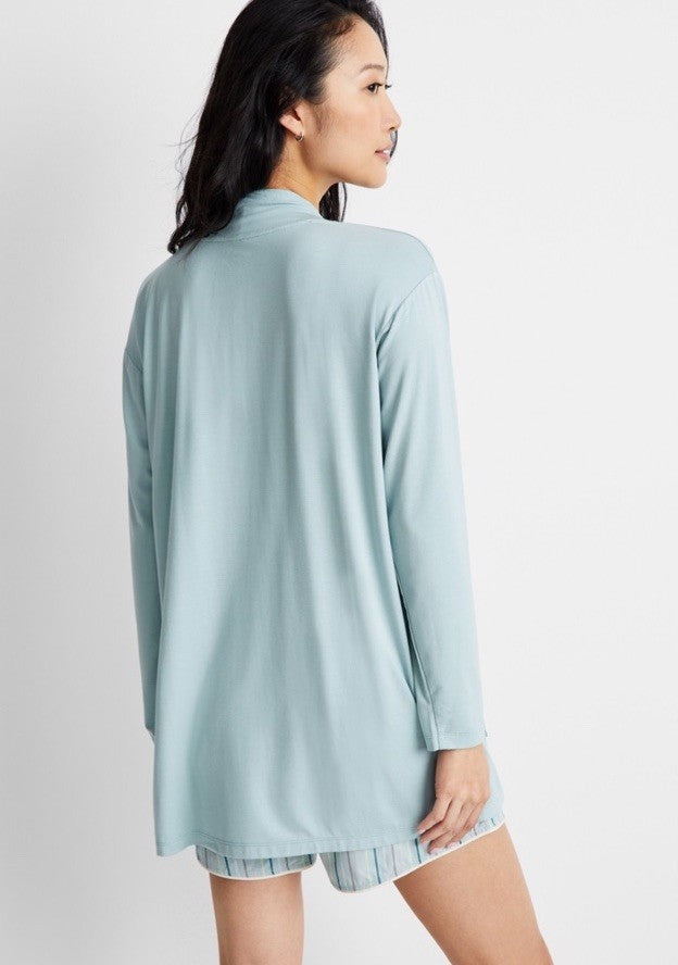 State of Day Women's Knit Open Front Cardigan, Gray Mist, X-SMALL