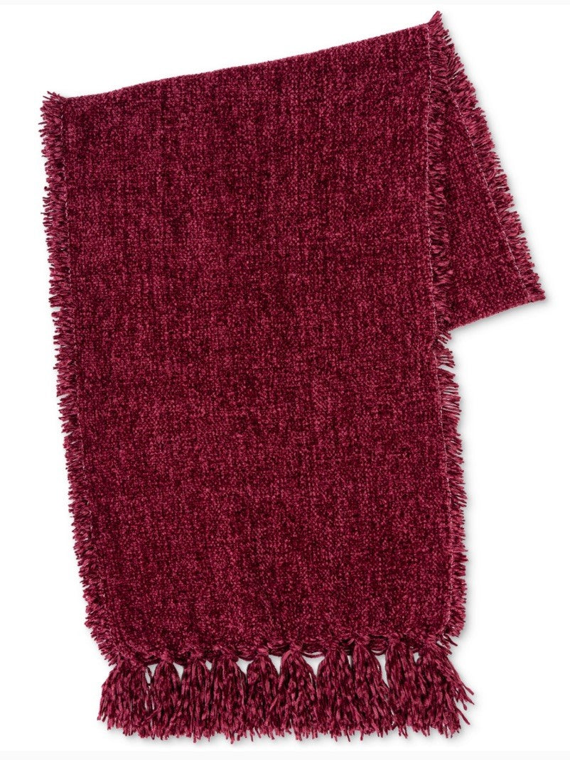 Charter Club Women's Solid Chenille Scarf, Wine