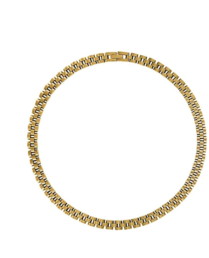 oma the label NECKLACE IN 18k Gold Plated Brass