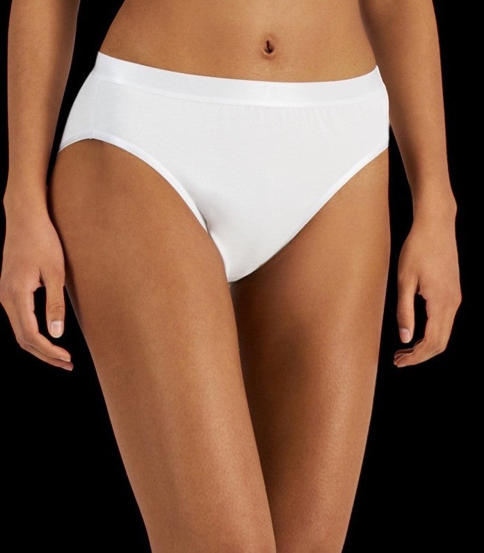 Jenni Women's Hi-Cut Bikini Underwear Bright White M 