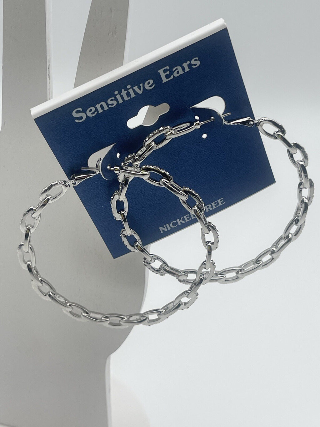 women earrings Sensitive Ears silver toned hoops nickel free