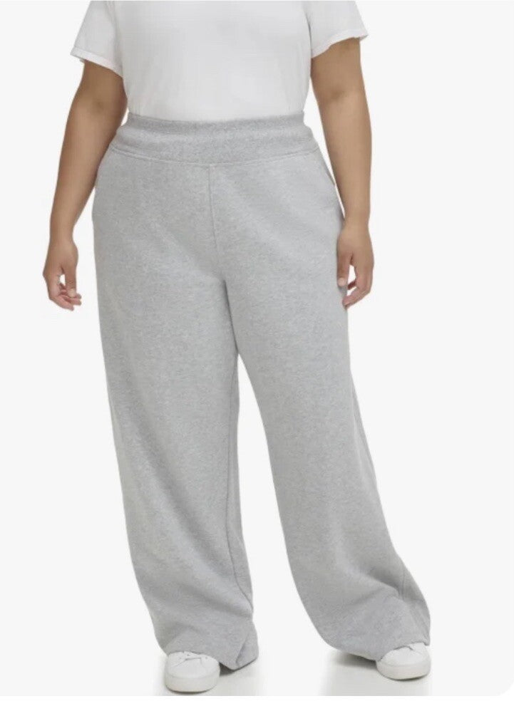 Calvin Klein Performance Womens Wide Leg Sweatpants Athletic Plus 1X