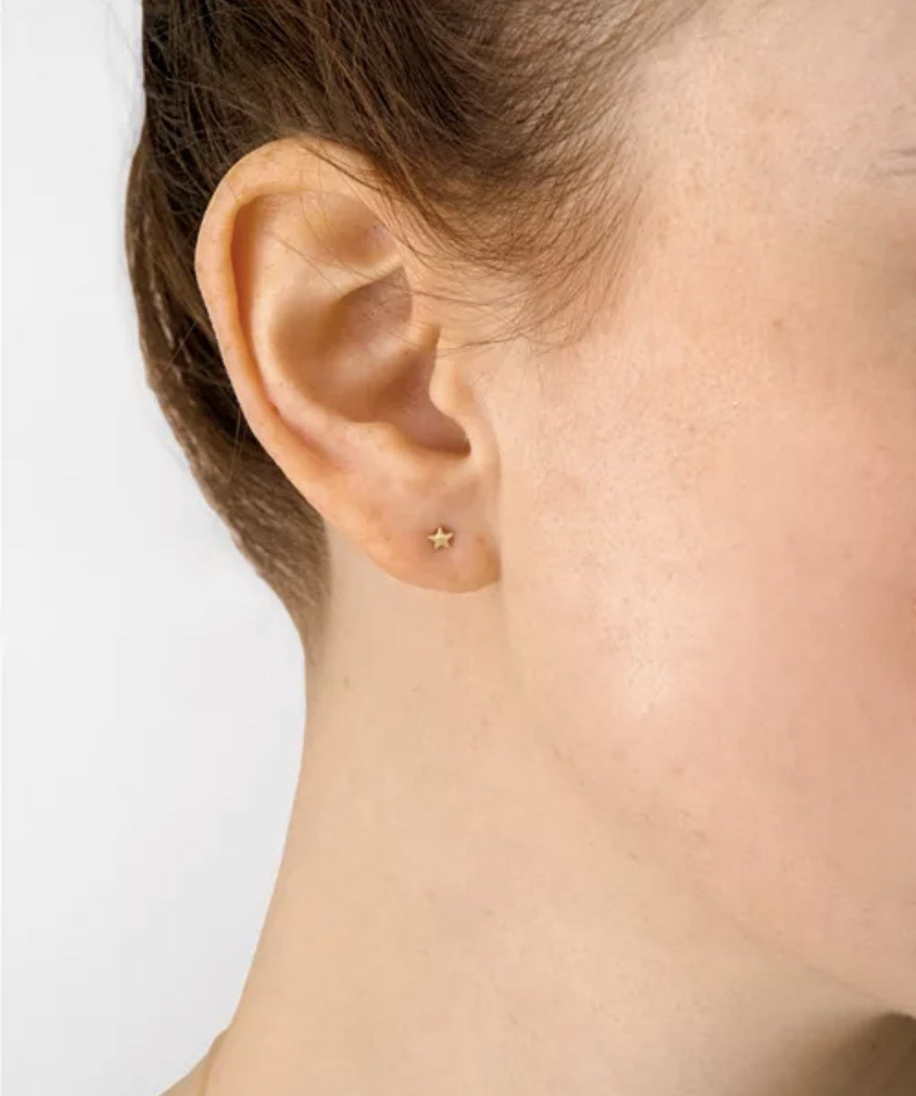 Jac+Jo by Anzie Diamond Accent & Enamel Star Stud Earrings in 14k Gold