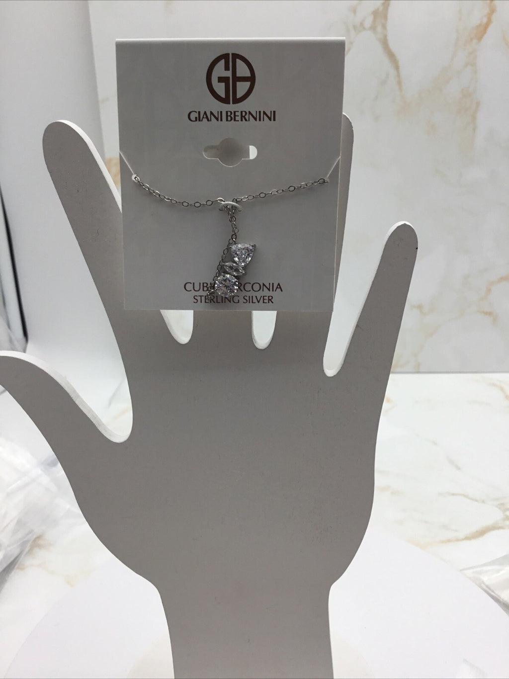 Giani Bernini Multi Cut Pendant Necklace Sterling Silver 16’+2’ Extender 