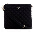 GUESS Jaxi Tourist quilted nylon small crossbody bag purse - Black