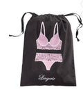 INC International Concepts Lingerie Bag (Black/Pink, Regular)