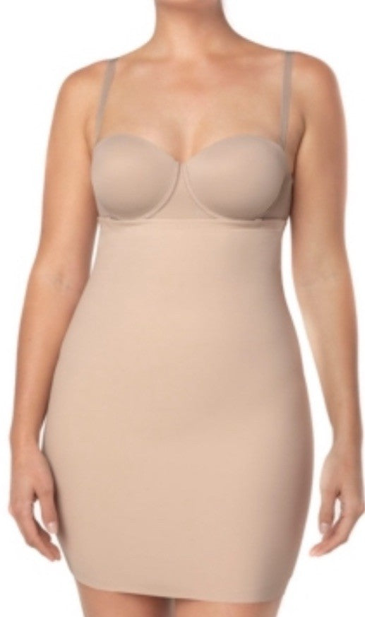 Leonisa Undetectable Sculpting Skort Style Slip Women's Shapewear XL Beige