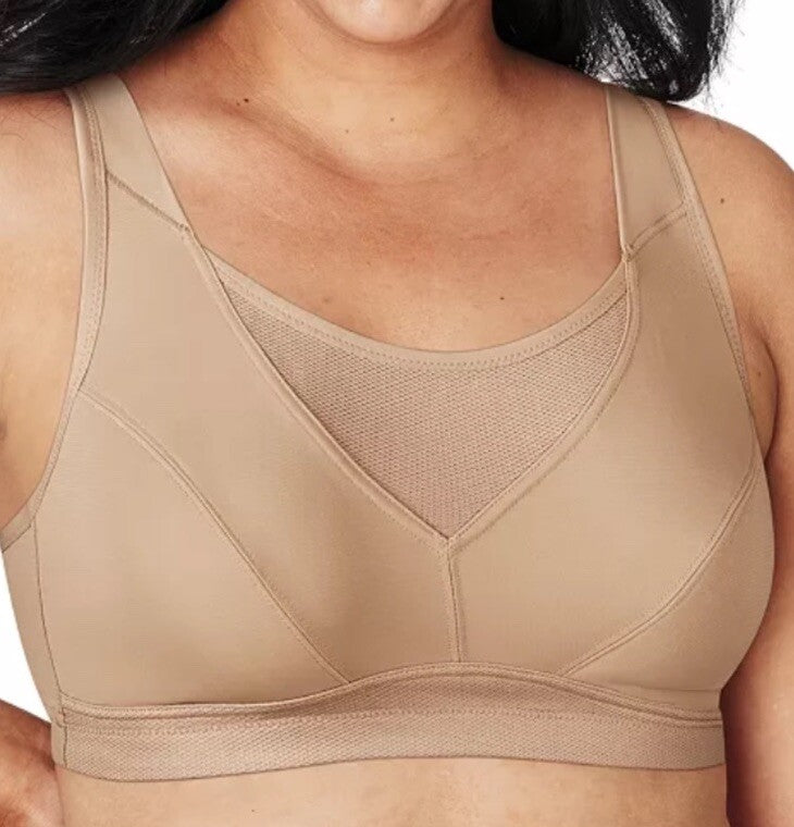 Playtex Women's Secrets Bounce Control Wireless Bra Taupe 44DDD
