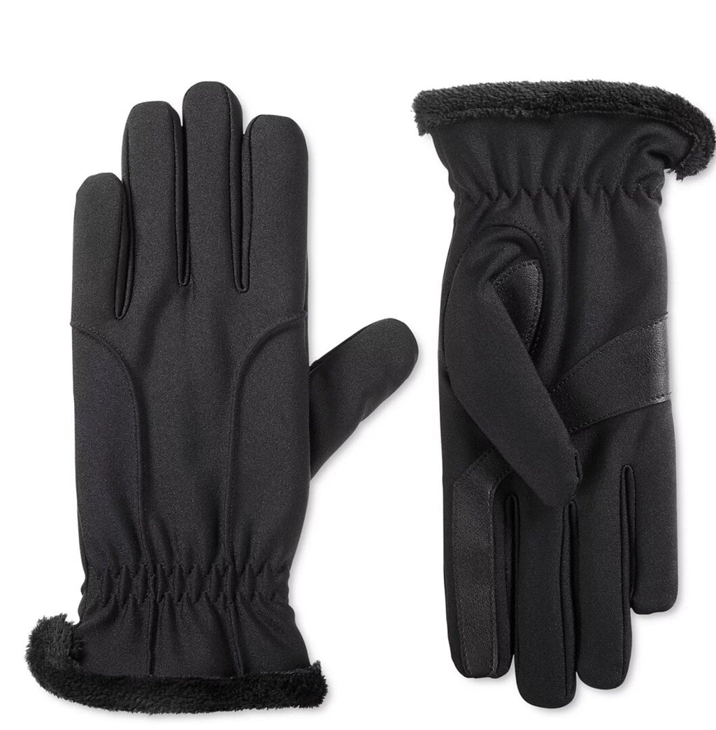 Isotoner Signature Lined Water Repellent 3-Draw Touchscreen Gloves L/XL