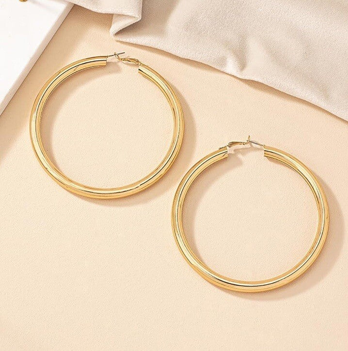 Bold Elements Large Hoops 