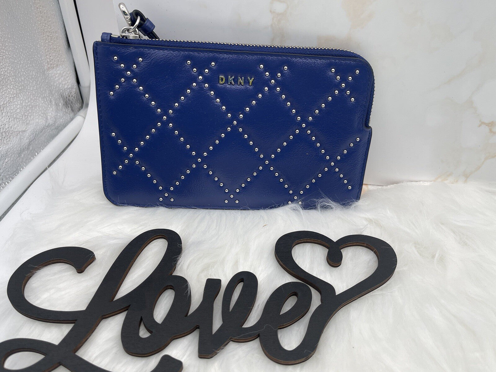 Dkny Sofia Organizer Wristlet, Blue