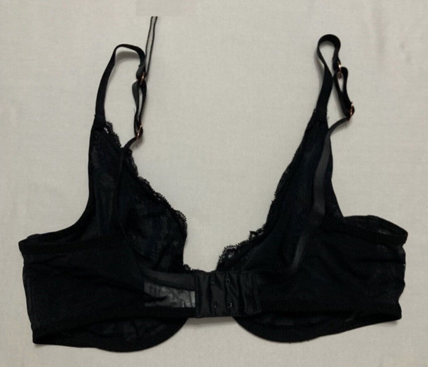 I.N.C. International Concepts INC International Concepts Apex Lace Bra Black M