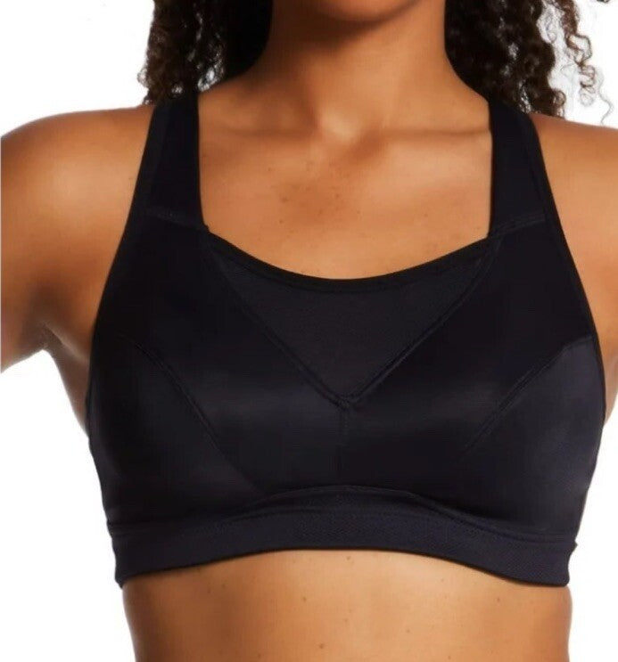 Playtex Women's Secrets Bounce Control Wireless Bra  Black 38DDD