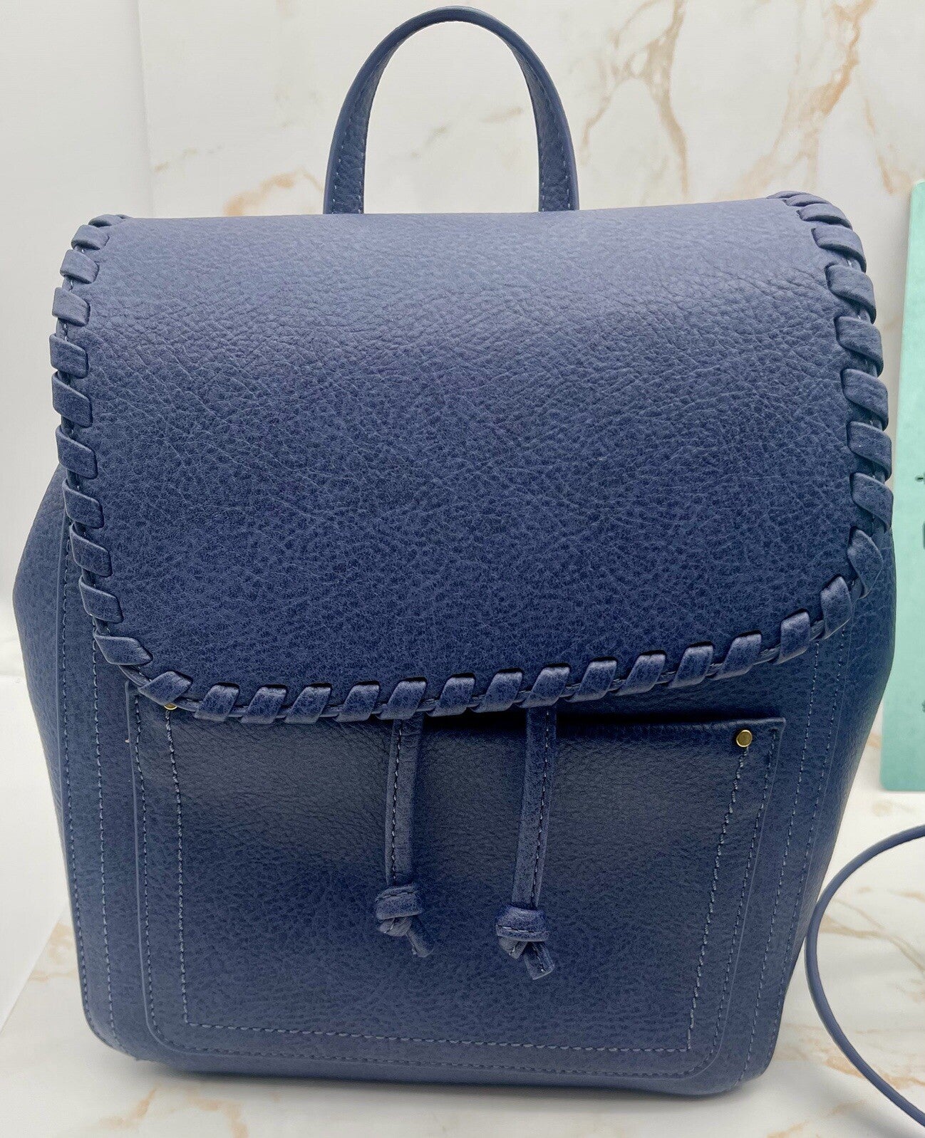Style & CoWomen's Black Whip-stitch Backpack