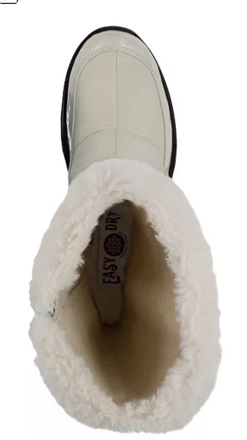 Easy Street Women's Easy Dry by Cuddle Waterproof Boots Winter White Size 10 M